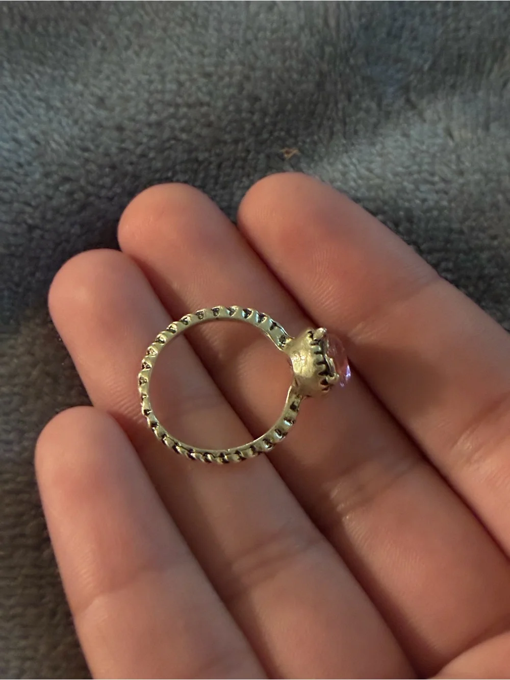 Antique Vintage-Style Pink Fashion Ring